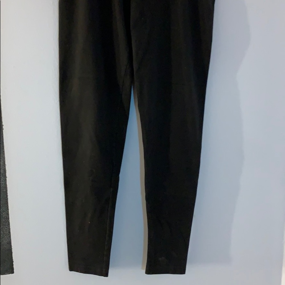 Pink waist band black yoga pants - Picture 2 of 3